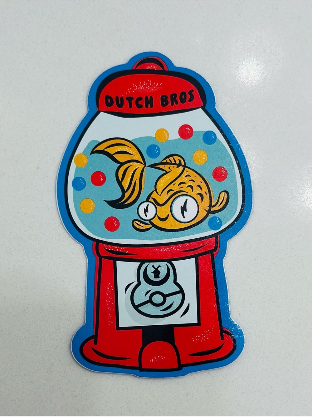 Dutch Bros Sticker Gumball Fish
